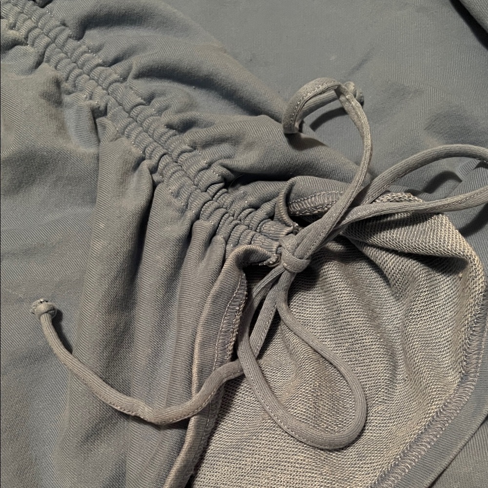 American Eagle Outfitters Light Blue Distressed Sweatshirt - Picture 6 of 8